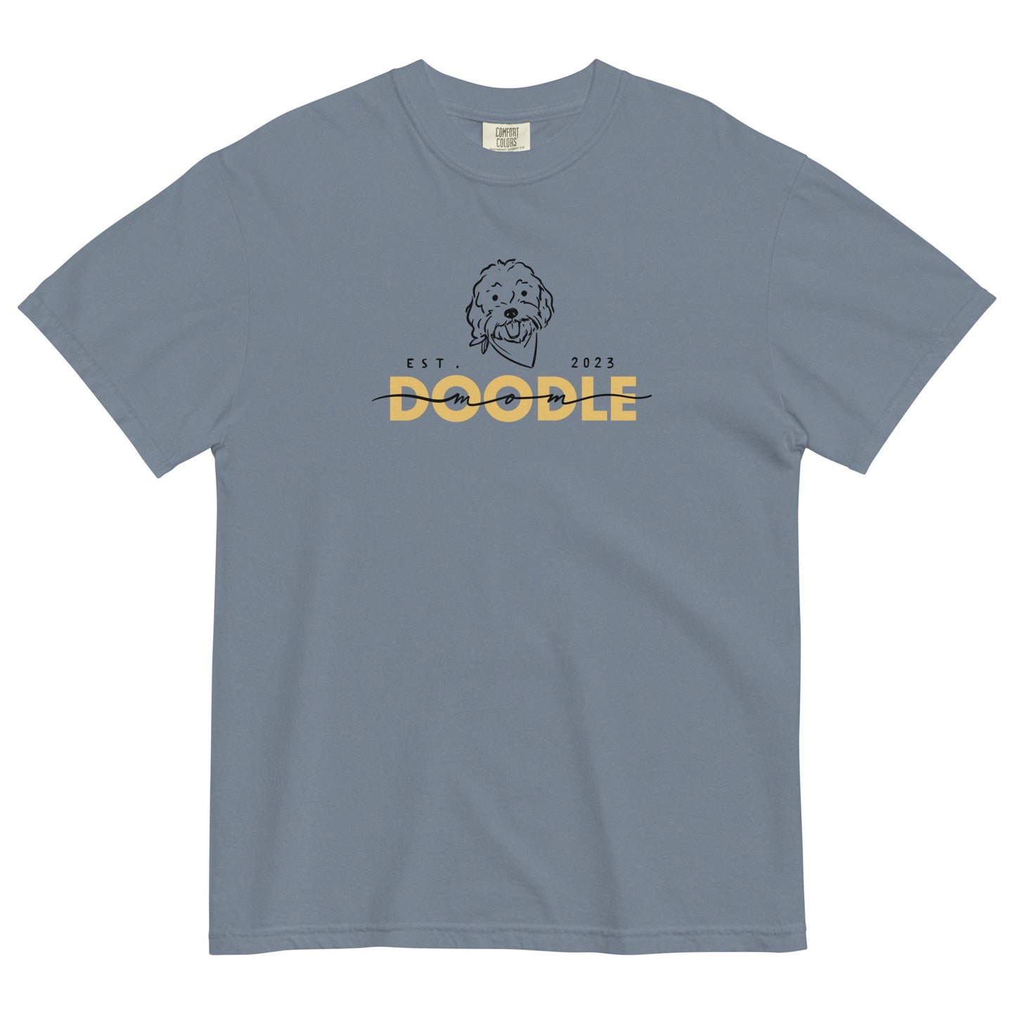 Doodle Mom Est. 2023 T-Shirt Comfort Colors