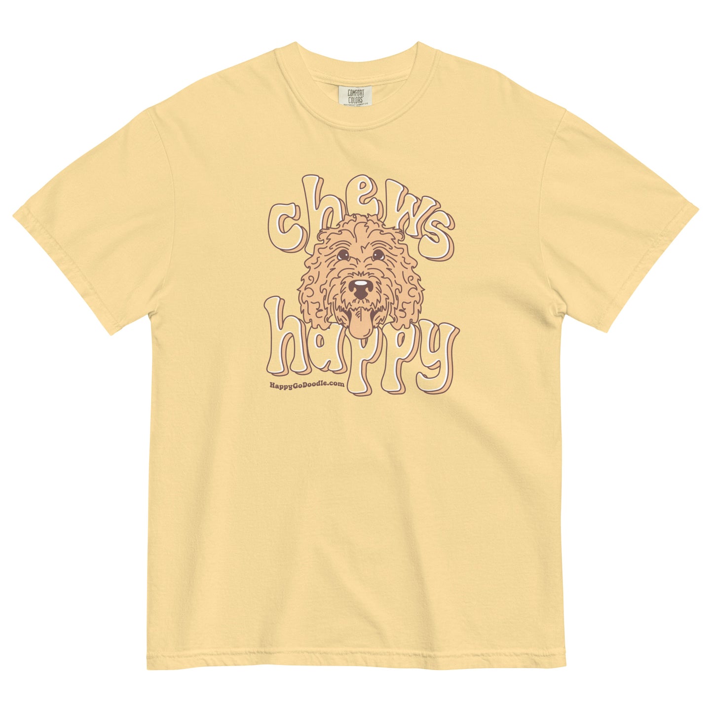Chews Happy T-Shirt Comfort Colors