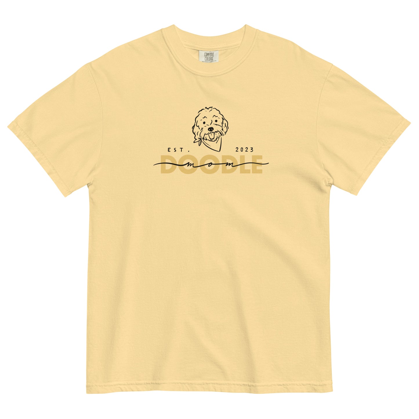 Doodle Mom Est. 2023 T-Shirt Comfort Colors