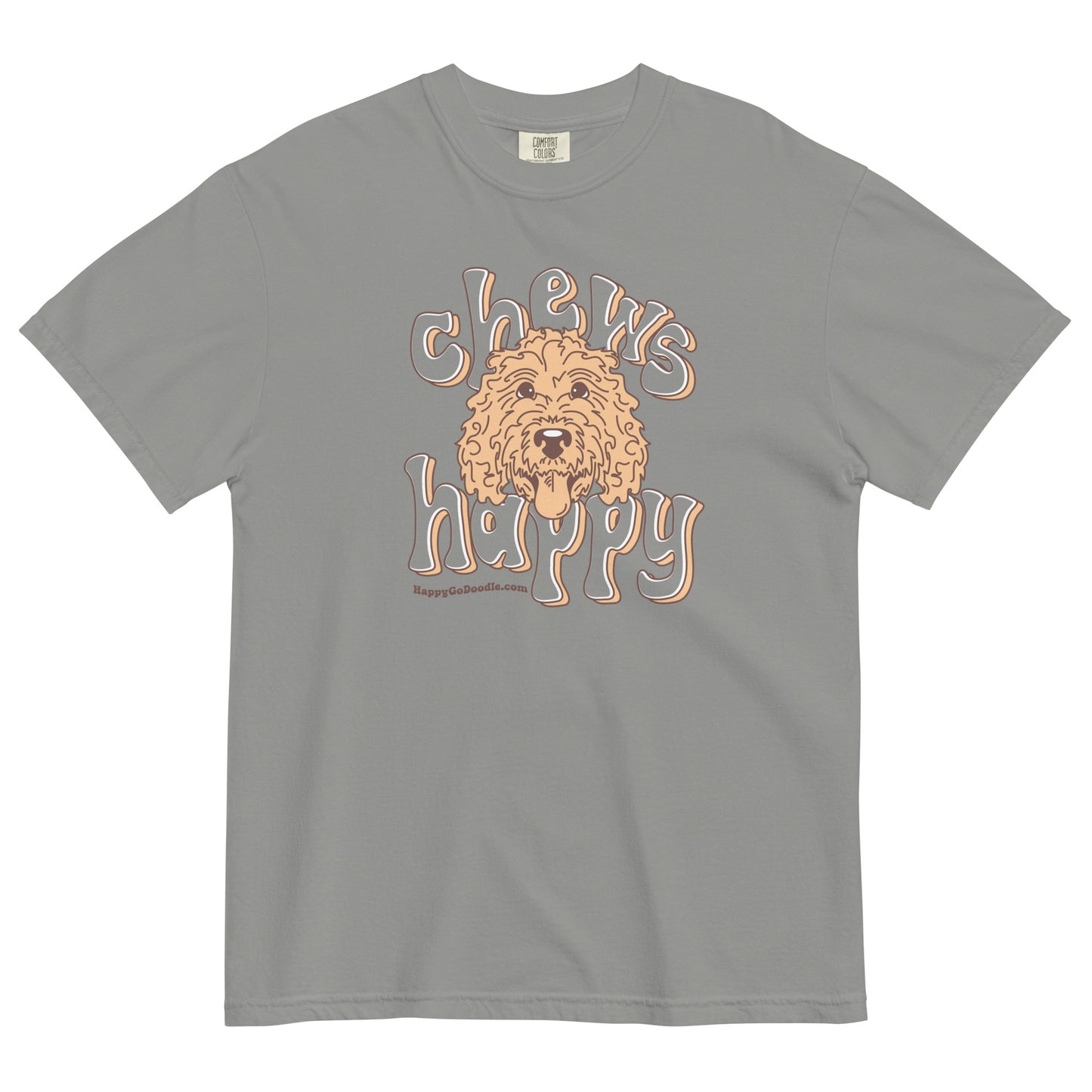 Chews Happy T-Shirt Comfort Colors