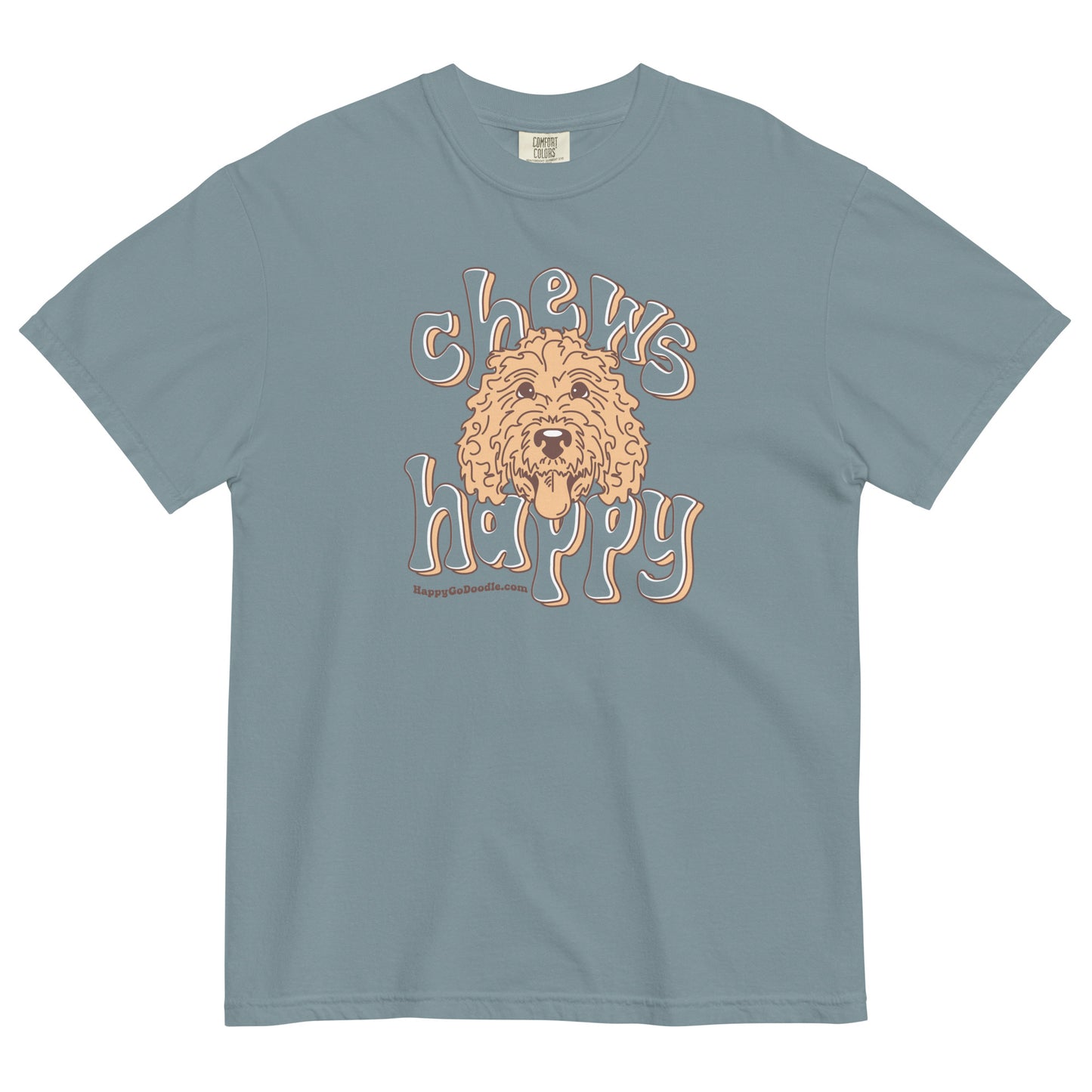 Chews Happy T-Shirt Comfort Colors