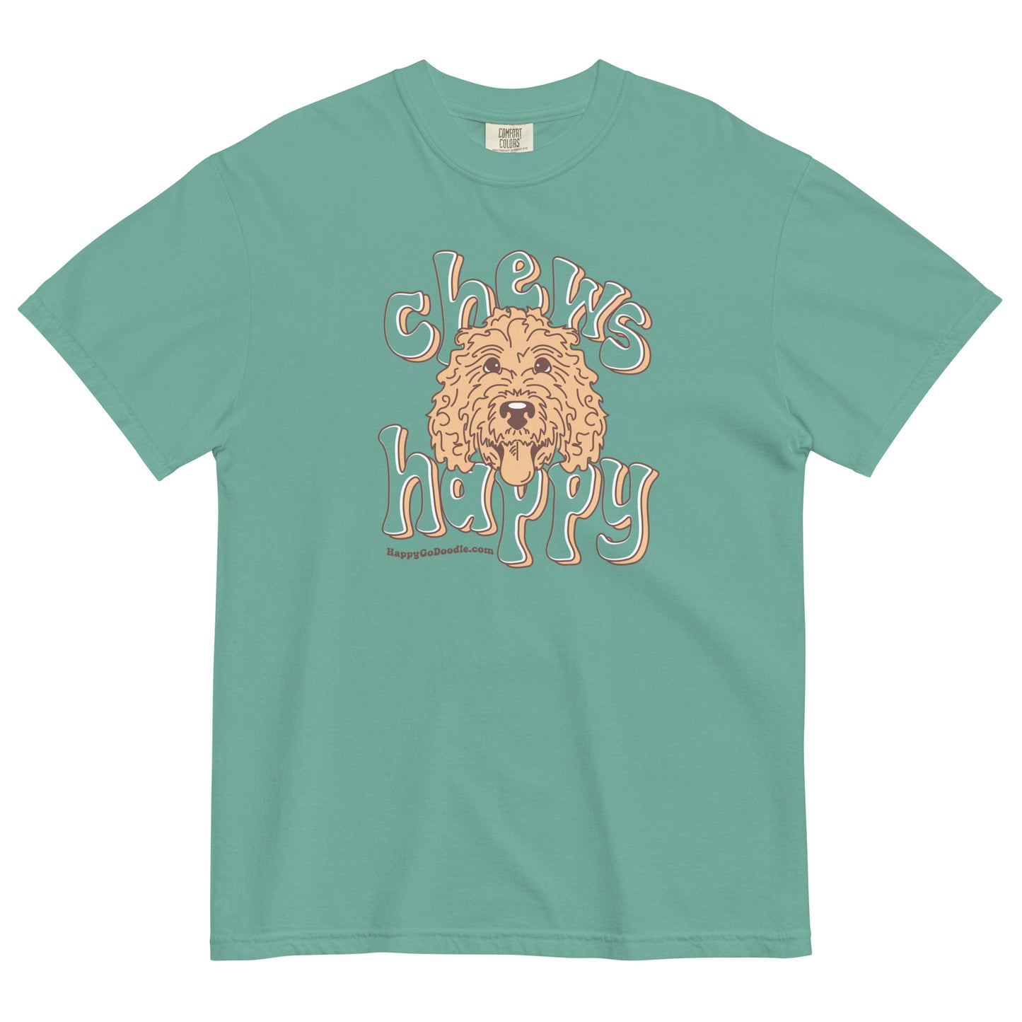 Chews Happy T-Shirt Comfort Colors