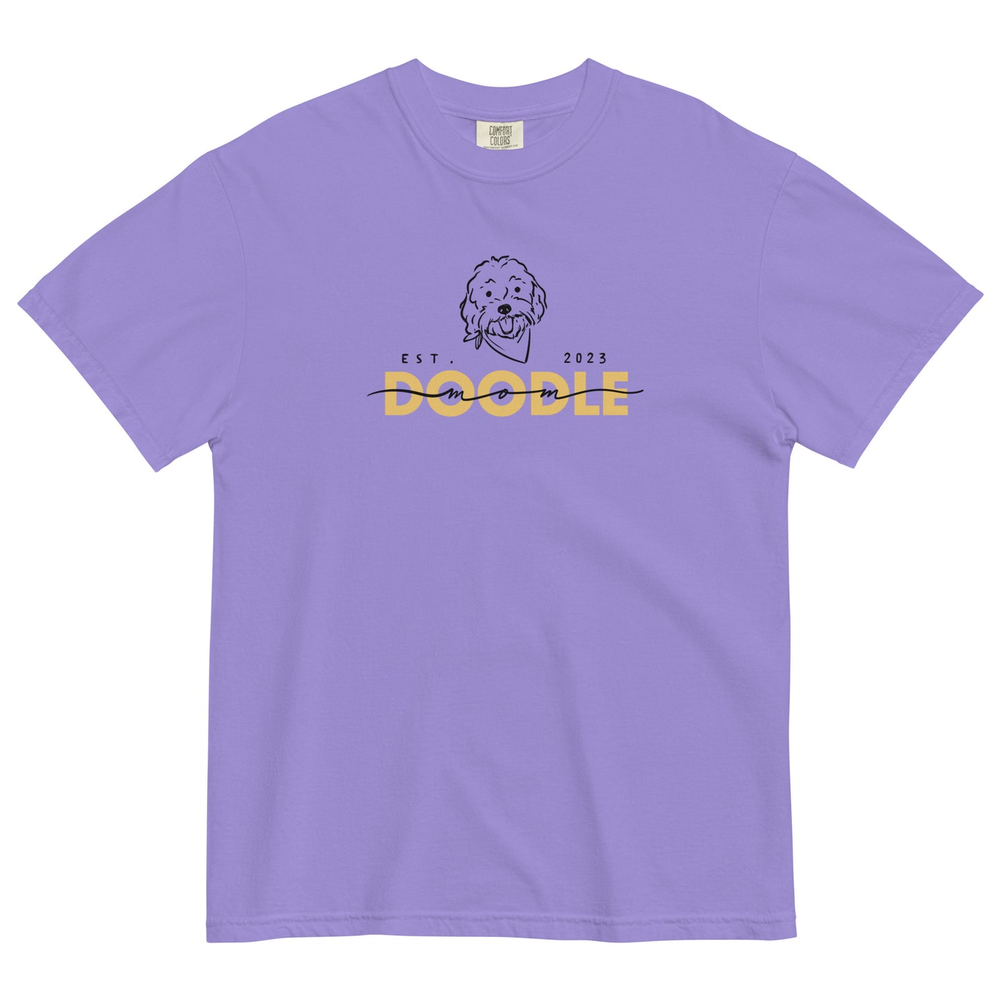 Doodle Mom Est. 2023 T-Shirt Comfort Colors