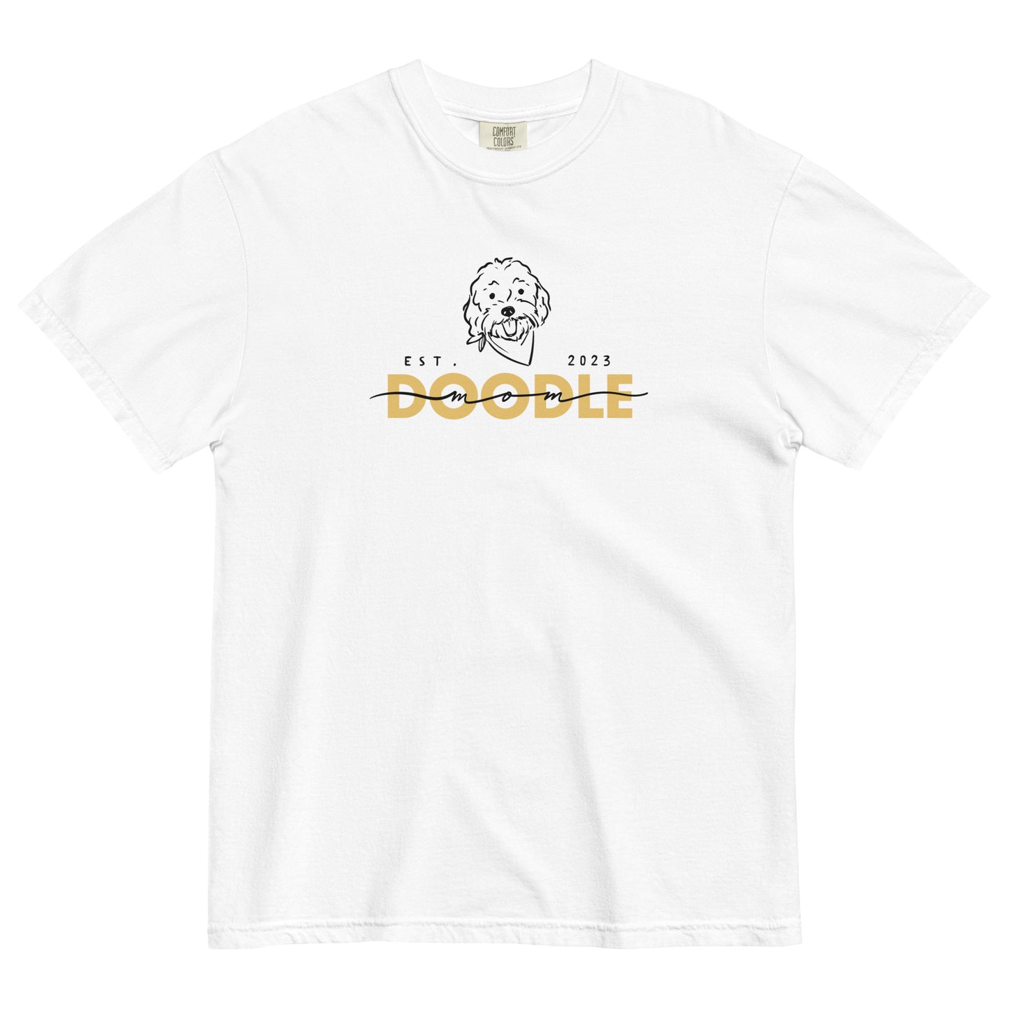 Doodle Mom Est. 2023 T-Shirt Comfort Colors