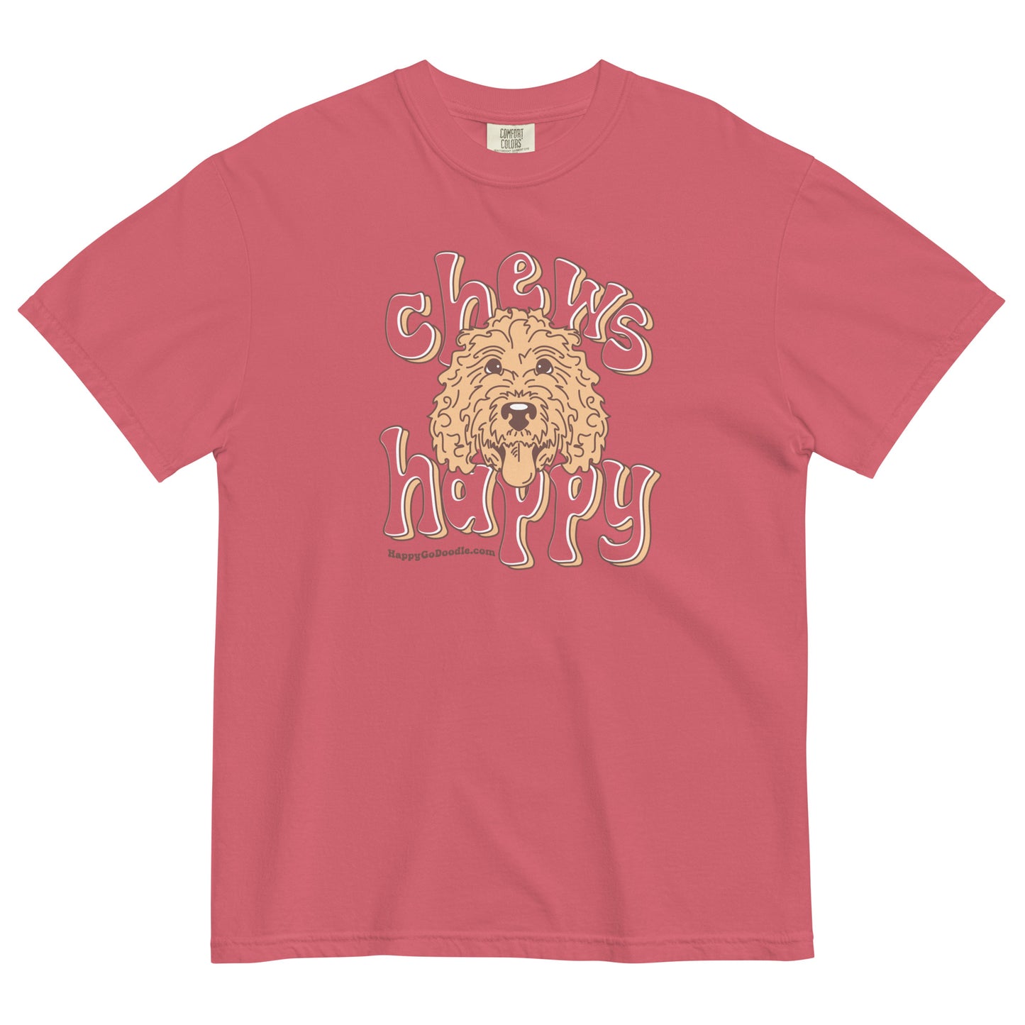 Chews Happy T-Shirt Comfort Colors